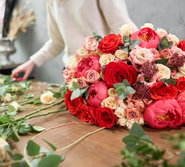 bouquet de fleurs personnalisé